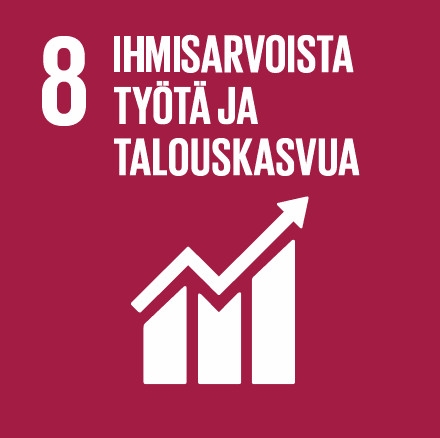 Edistää kaikkia koskevaa kestävää talouskasvua, täyttä ja tuottavaa työllisyyttä sekä säällisiä työpaikkoja